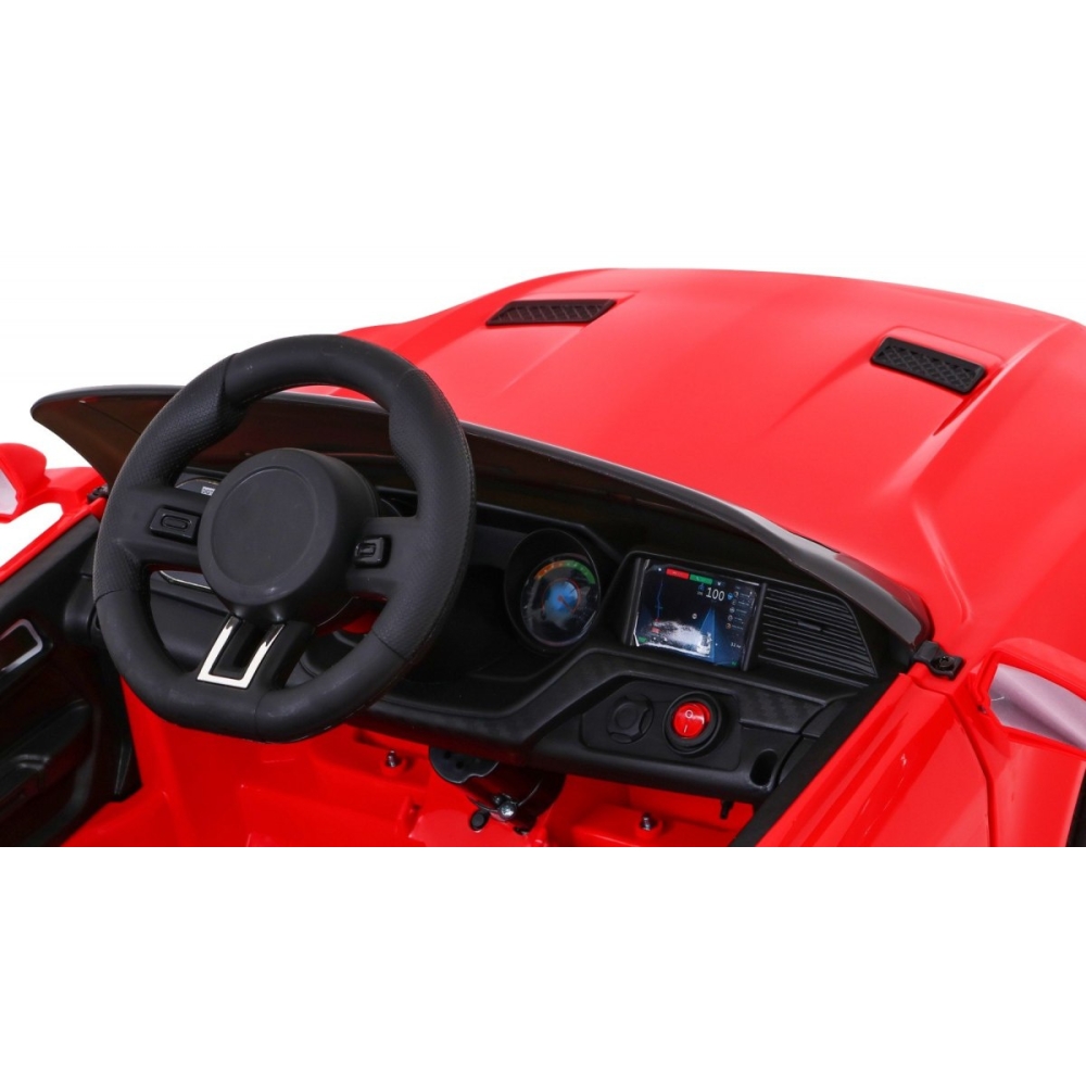 Elektromobilis GT Sport, raudonas-Elektromobiliai vaikams, Mašinos-e-vaikas