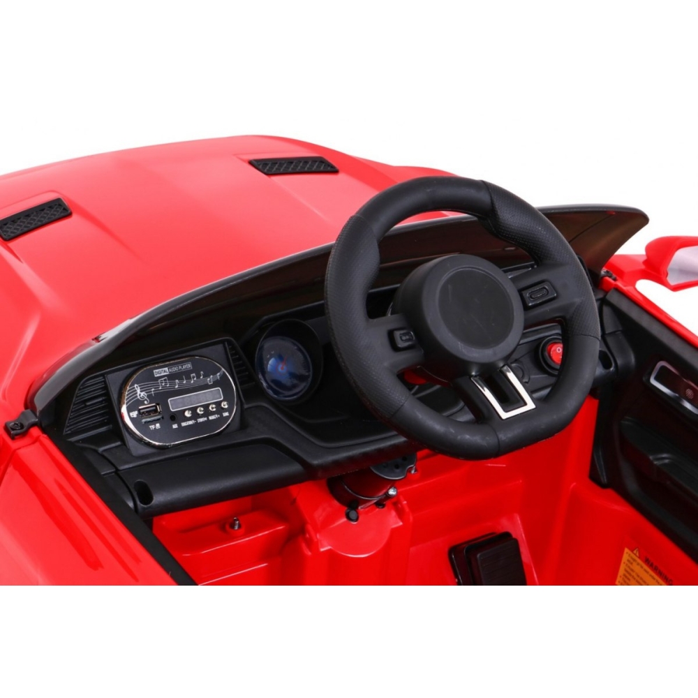 Elektromobilis GT Sport, raudonas-Elektromobiliai vaikams, Mašinos-e-vaikas