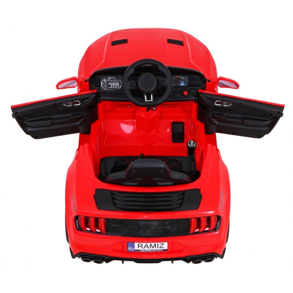 Elektromobilis GT Sport, raudonas-Elektromobiliai vaikams, Mašinos-e-vaikas