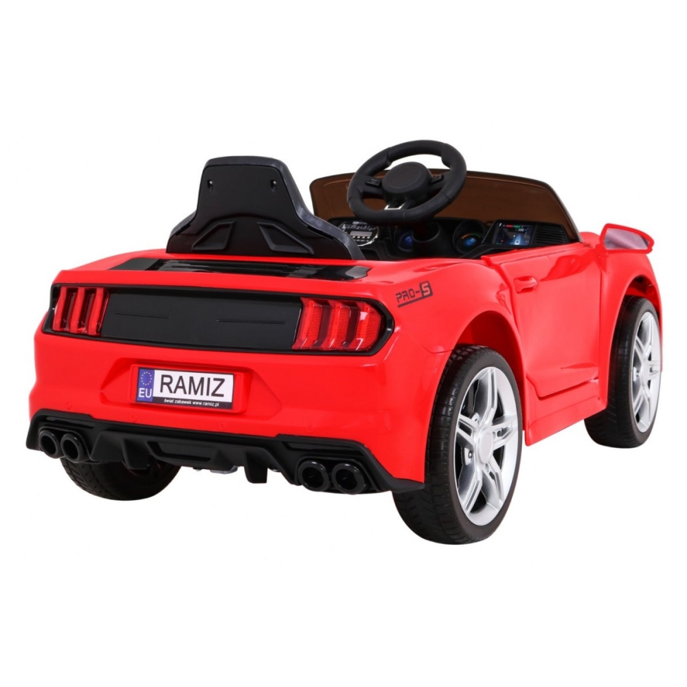 Elektromobilis GT Sport, raudonas-Elektromobiliai vaikams, Mašinos-e-vaikas