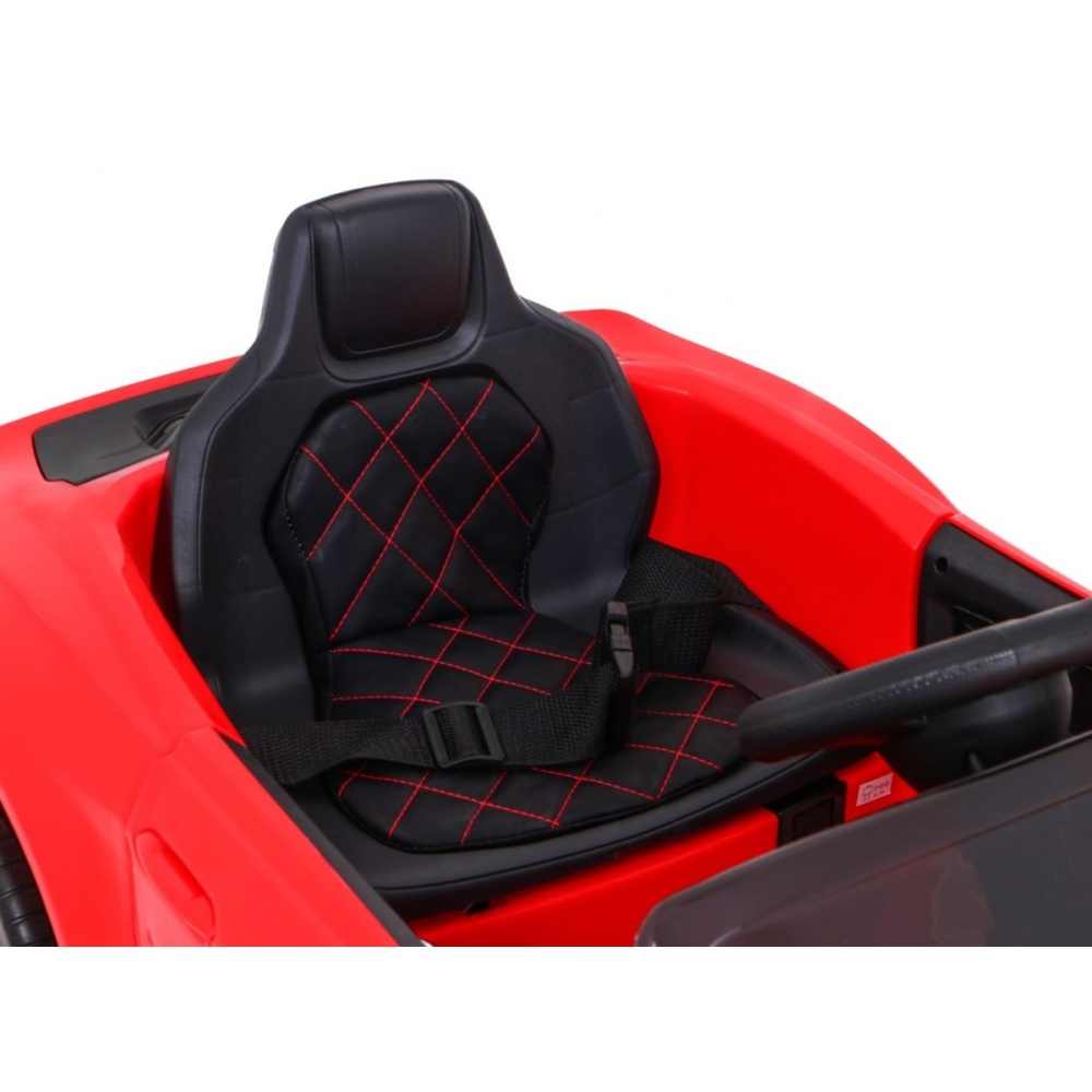Elektromobilis GT Sport, raudonas-Elektromobiliai vaikams, Mašinos-e-vaikas
