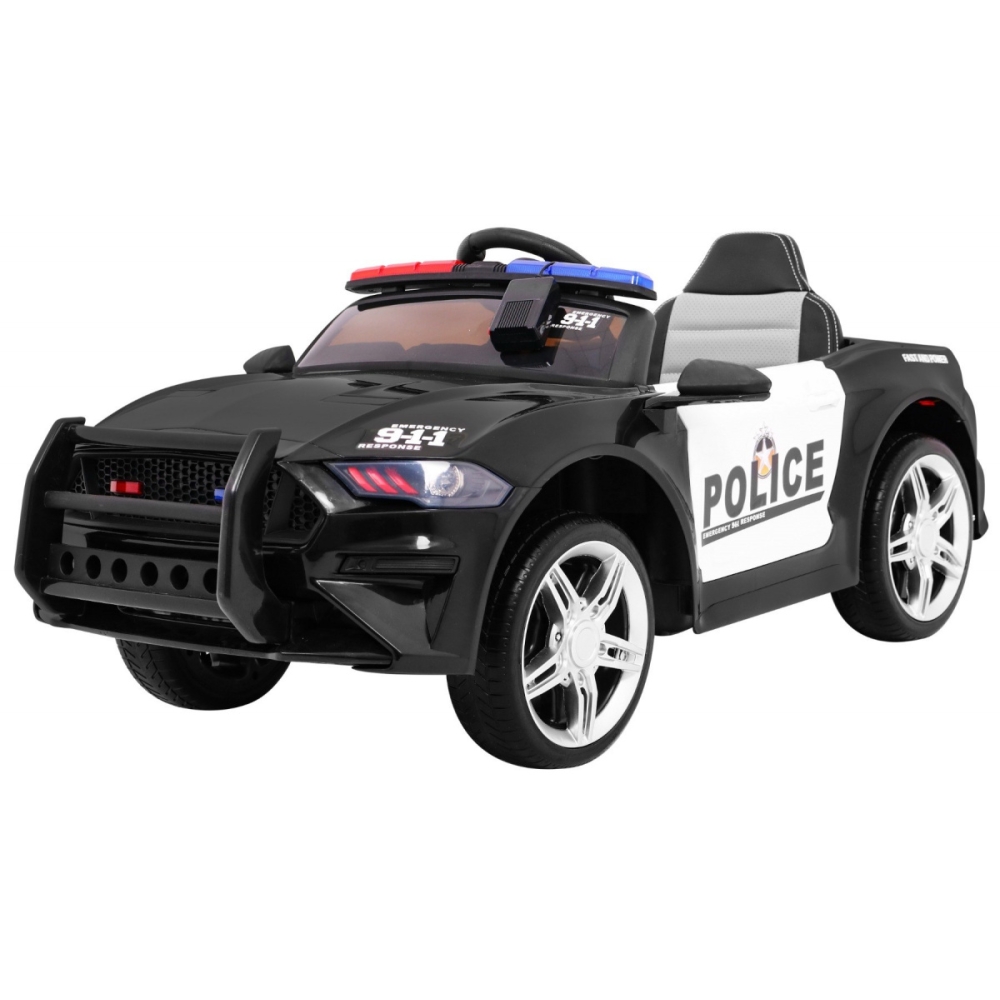Elektromobilis GT Sport Policija, Black-Elektromobiliai vaikams, Mašinos-e-vaikas