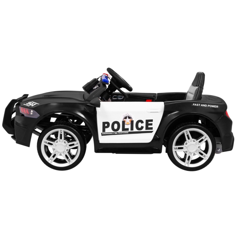 Elektromobilis GT Sport Policija, Black-Elektromobiliai vaikams, Mašinos-e-vaikas