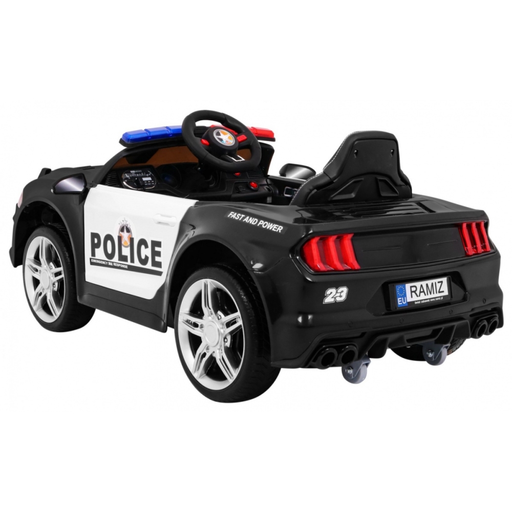 Elektromobilis GT Sport Policija, Black-Elektromobiliai vaikams, Mašinos-e-vaikas