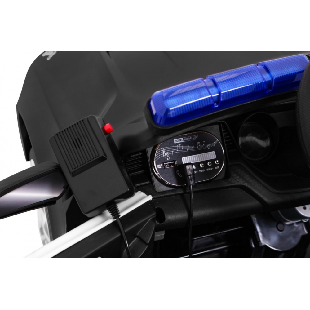 Elektromobilis GT Sport Policija, Black-Elektromobiliai vaikams, Mašinos-e-vaikas