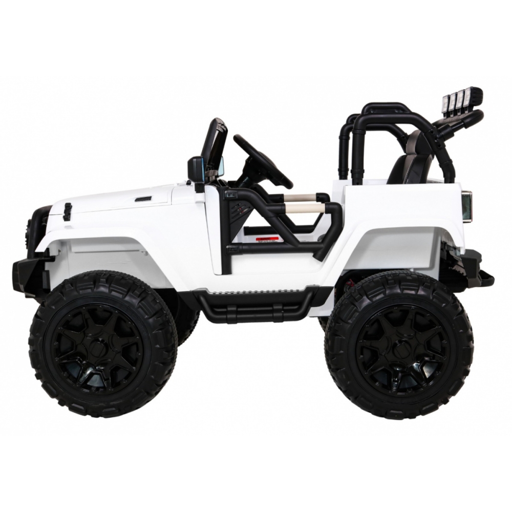 Elektromobilis Jeep All Terrain, baltas-Elektromobiliai vaikams, Visureigiai-e-vaikas