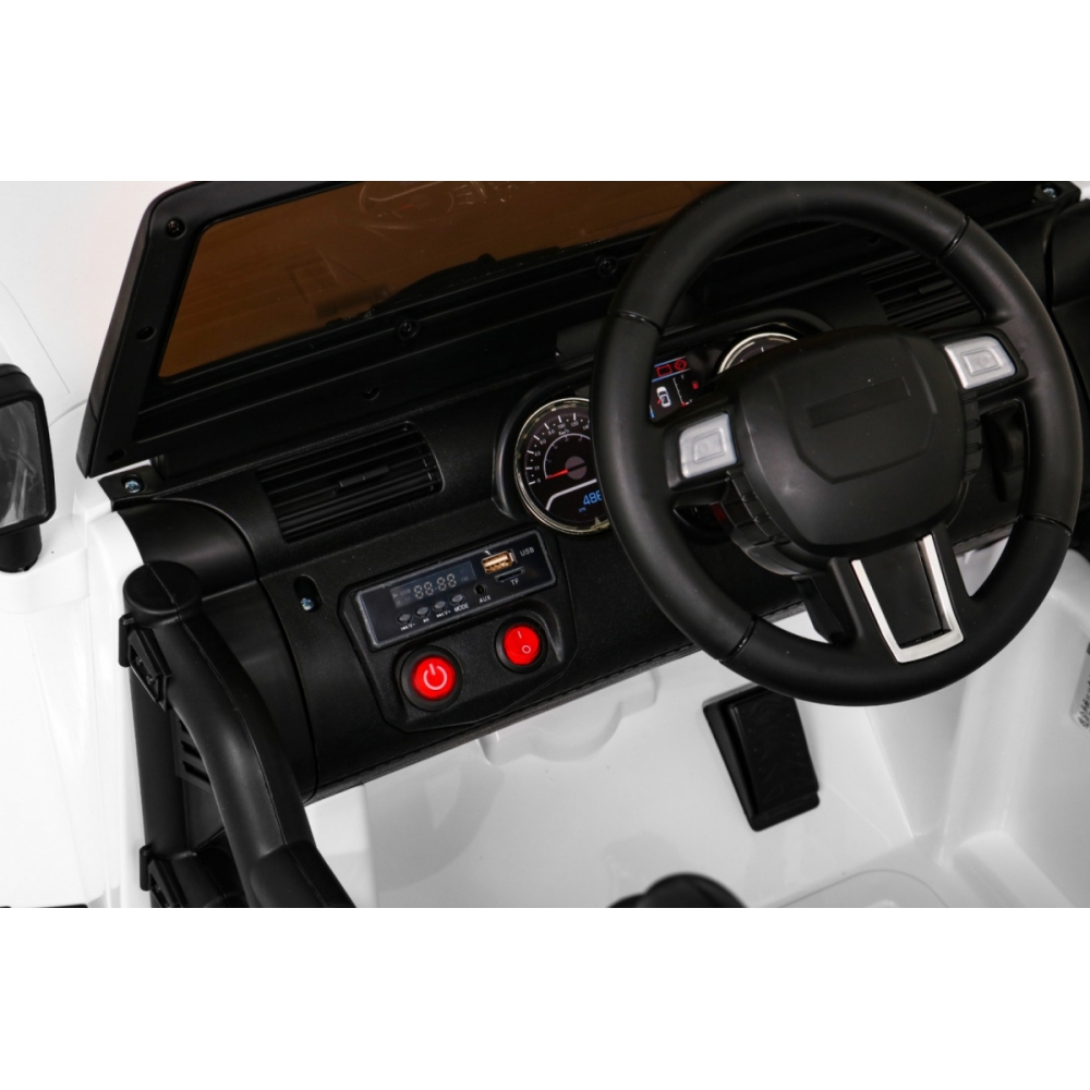 Elektromobilis Jeep All Terrain, baltas-Elektromobiliai vaikams, Visureigiai-e-vaikas