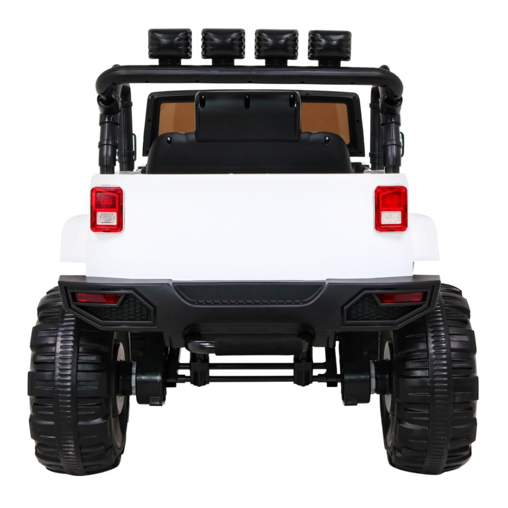Elektromobilis Jeep All Terrain, baltas-Elektromobiliai vaikams, Visureigiai-e-vaikas