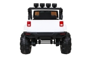 Auto na akumulator All Terrain dla dzieci Biały Terenówka typu jeep + Pilot + Światła Dźwięki