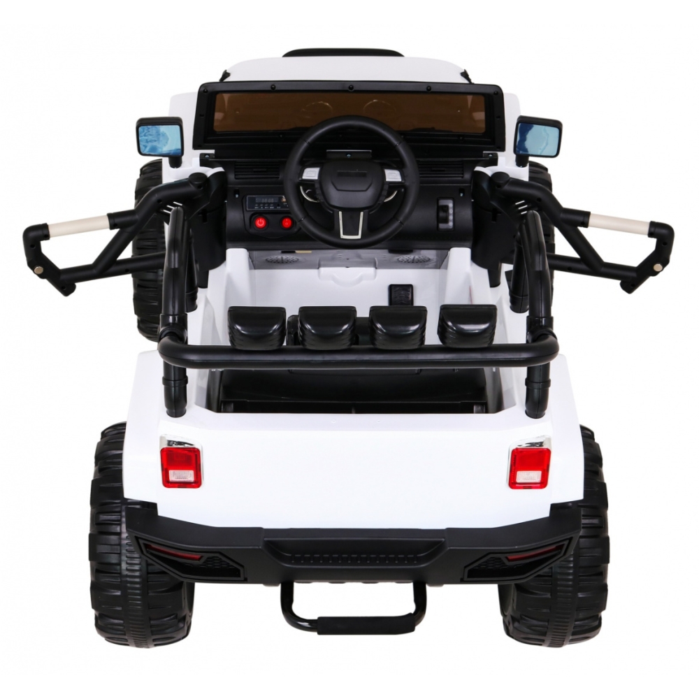 Elektromobilis Jeep All Terrain, baltas-Elektromobiliai vaikams, Visureigiai-e-vaikas