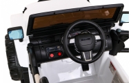 Elektromobilis Jeep All Terrain, baltas-Elektromobiliai vaikams, Visureigiai-e-vaikas
