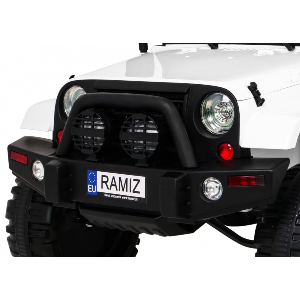 Elektromobilis Jeep All Terrain, baltas-Elektromobiliai vaikams, Visureigiai-e-vaikas