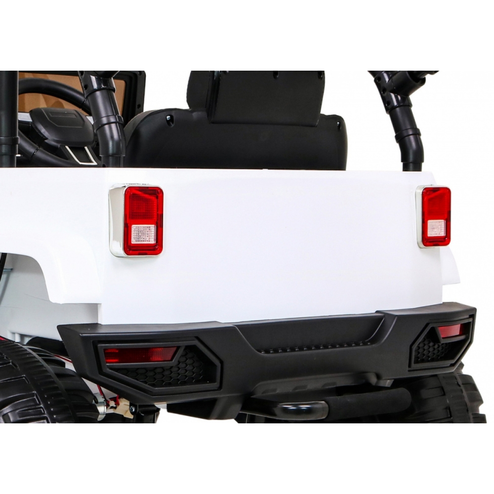 Elektromobilis Jeep All Terrain, baltas-Elektromobiliai vaikams, Visureigiai-e-vaikas