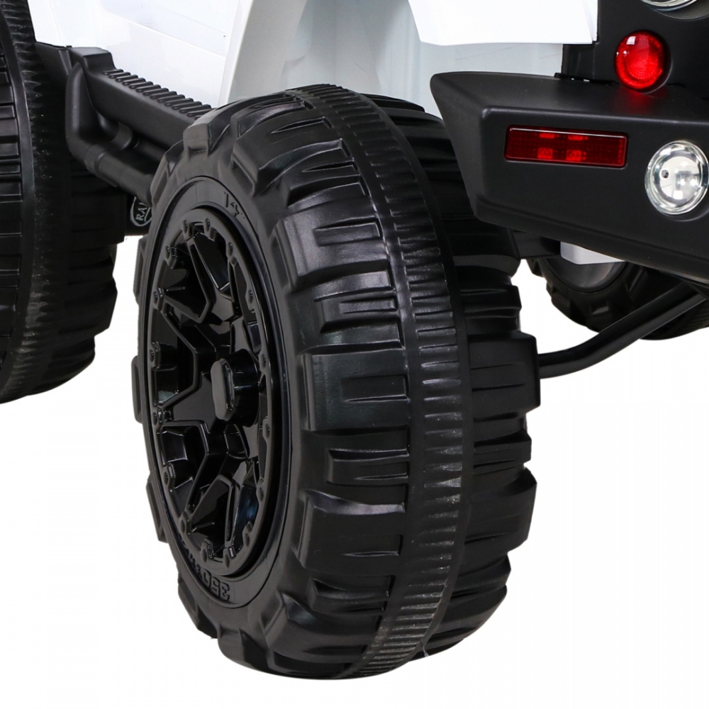 Elektromobilis Jeep All Terrain, baltas-Elektromobiliai vaikams, Visureigiai-e-vaikas