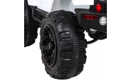 Auto na akumulator All Terrain dla dzieci Biały Terenówka typu jeep + Pilot + Światła Dźwięki