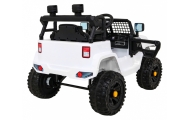 Elektromobilis Jeep Dark Night, White-Elektromobiliai vaikams, Visureigiai-e-vaikas