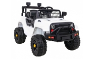 Elektromobilis Jeep Dark Night, White-Elektromobiliai vaikams, Visureigiai-e-vaikas