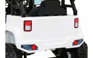 Elektromobilis Jeep Dark Night, White-Elektromobiliai vaikams, Visureigiai-e-vaikas