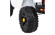 Autko Jeep Dark Night na akumulator dla dzieci Biały + Wolny Start + EVA + Audio LED