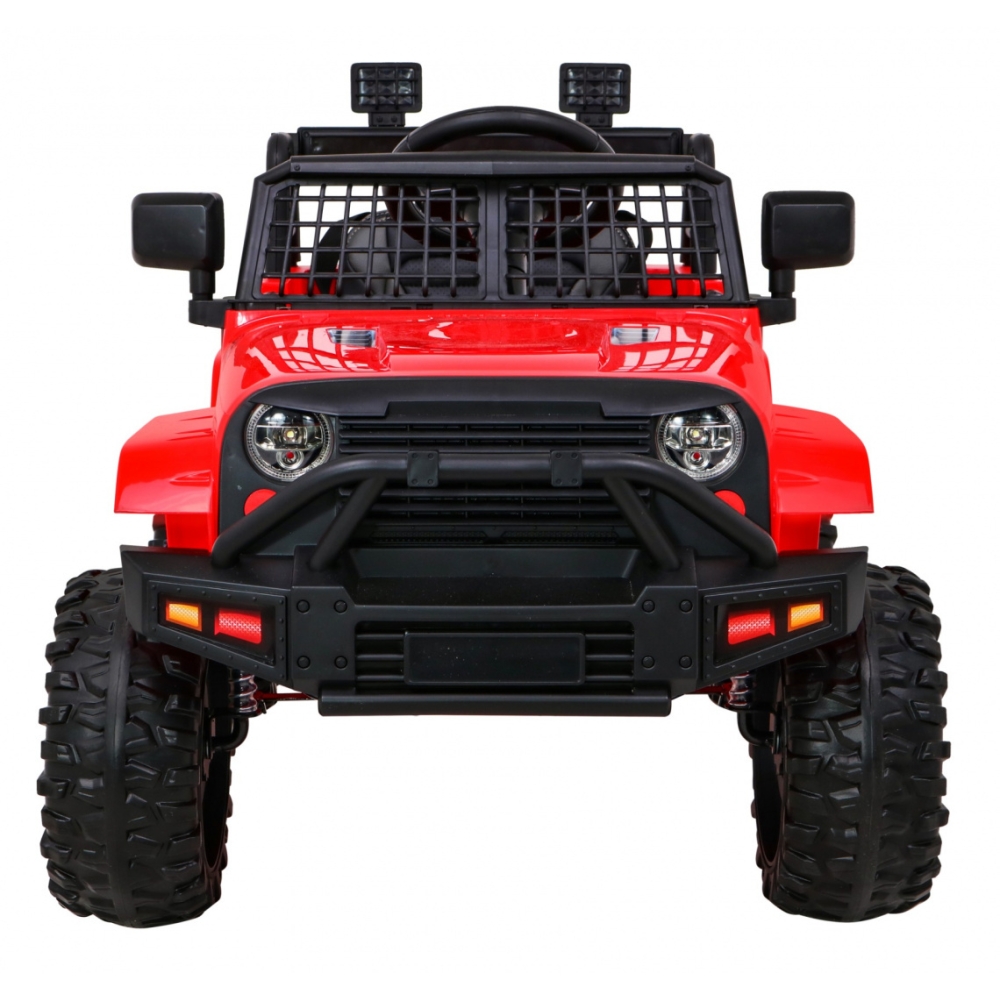 Elektromobilis Jeep Dark Night, Red-Elektromobiliai vaikams, Visureigiai-e-vaikas