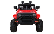 Autko Jeep Dark Night na akumulator dla dzieci Czerwony + Wolny Start + EVA + Audio LED