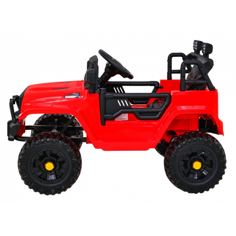 Elektromobilis Jeep Dark Night, Red-Elektromobiliai vaikams, Visureigiai-e-vaikas