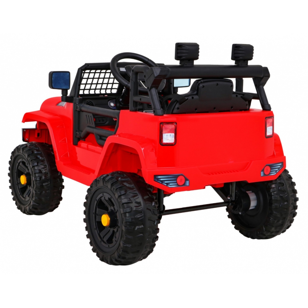 Elektromobilis Jeep Dark Night, Red-Elektromobiliai vaikams, Visureigiai-e-vaikas