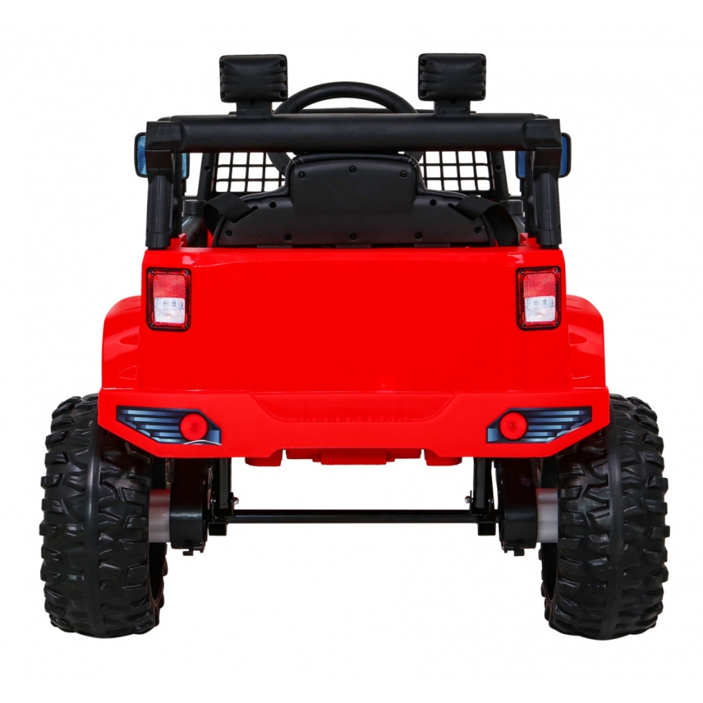 Elektromobilis Jeep Dark Night, Red-Elektromobiliai vaikams, Visureigiai-e-vaikas
