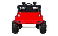 Autko Jeep Dark Night na akumulator dla dzieci Czerwony + Wolny Start + EVA + Audio LED