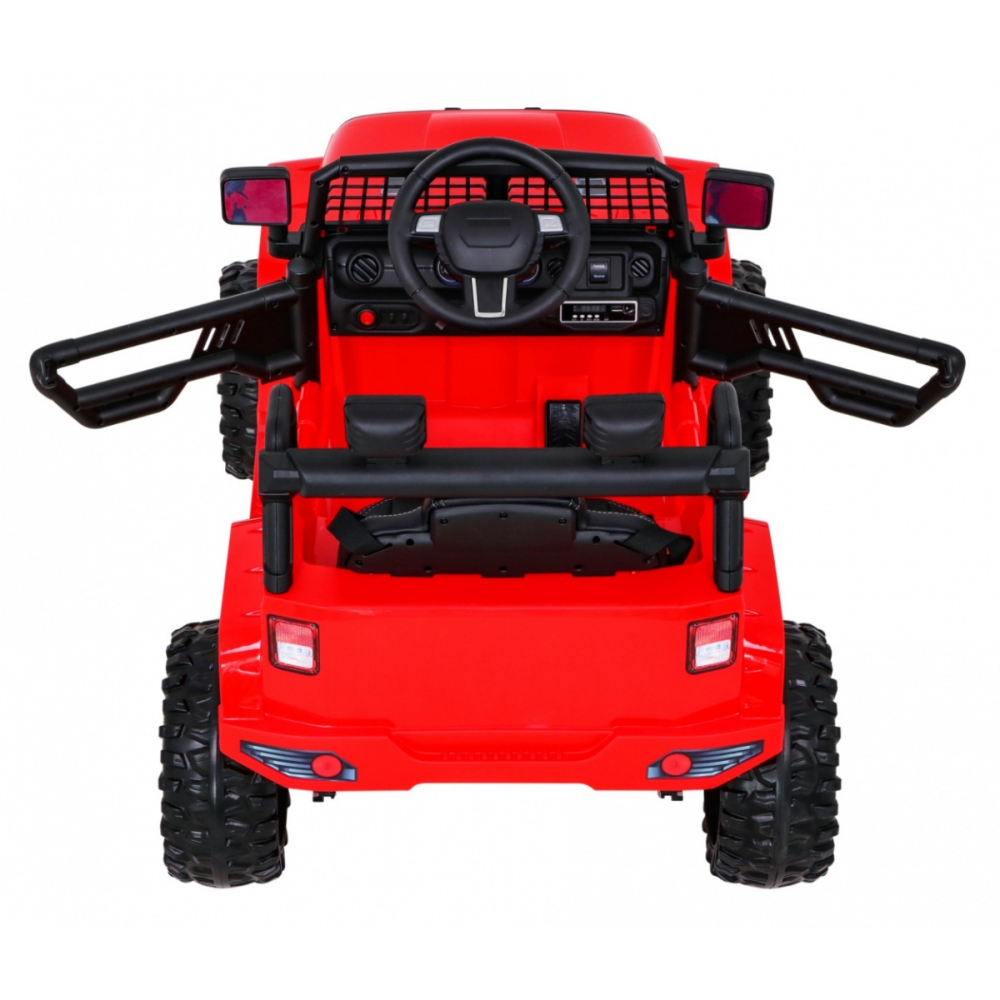 Elektromobilis Jeep Dark Night, Red-Elektromobiliai vaikams, Visureigiai-e-vaikas