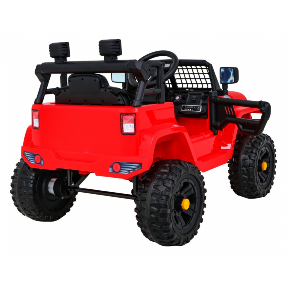 Elektromobilis Jeep Dark Night, Red-Elektromobiliai vaikams, Visureigiai-e-vaikas