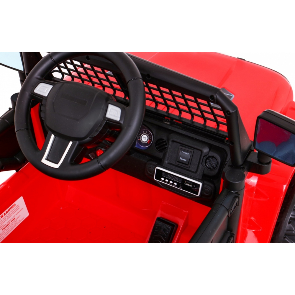 Elektromobilis Jeep Dark Night, Red-Elektromobiliai vaikams, Visureigiai-e-vaikas