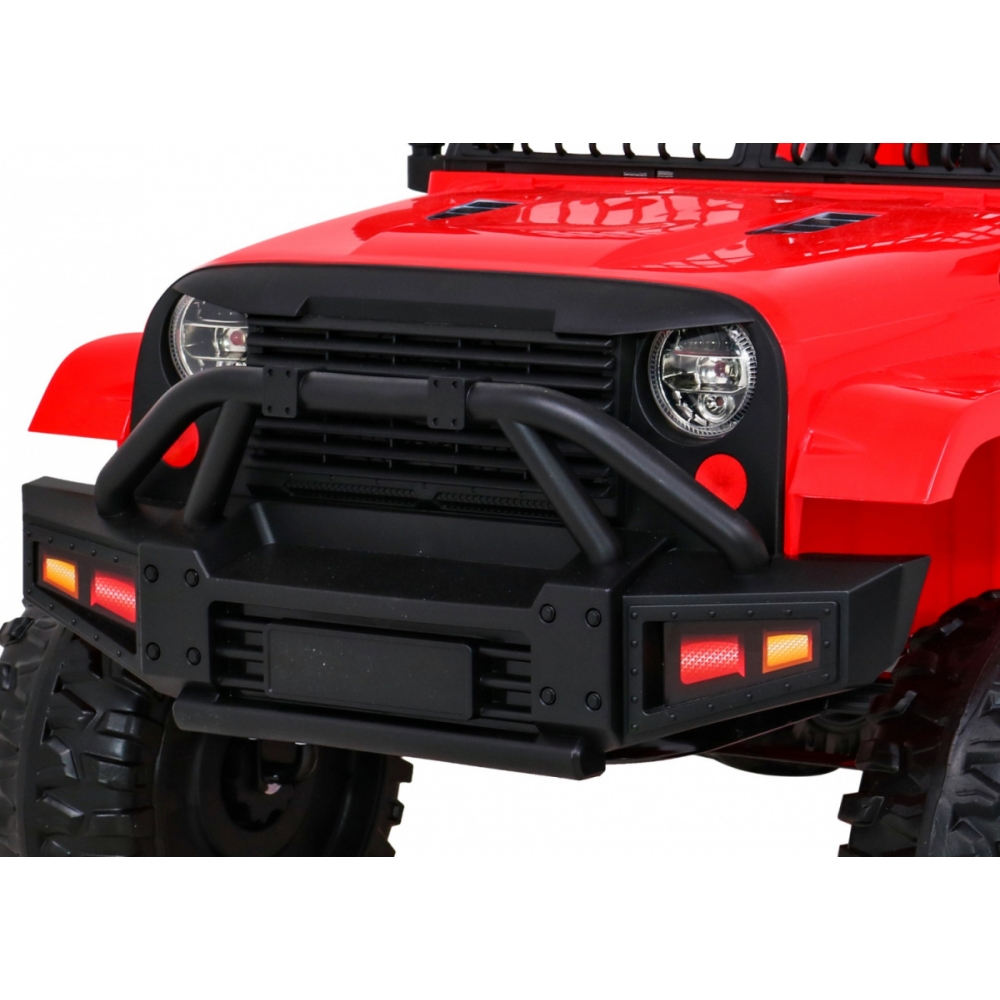 Elektromobilis Jeep Dark Night, Red-Elektromobiliai vaikams, Visureigiai-e-vaikas