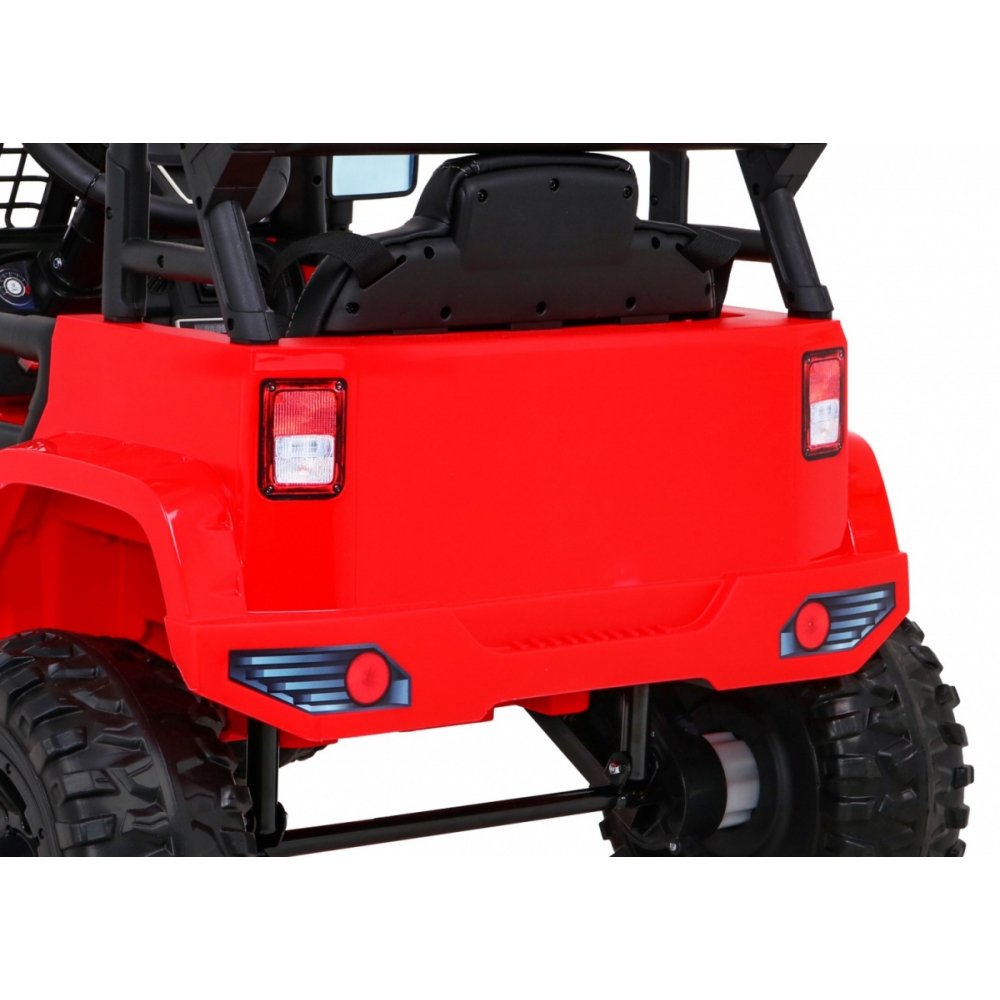 Elektromobilis Jeep Dark Night, Red-Elektromobiliai vaikams, Visureigiai-e-vaikas