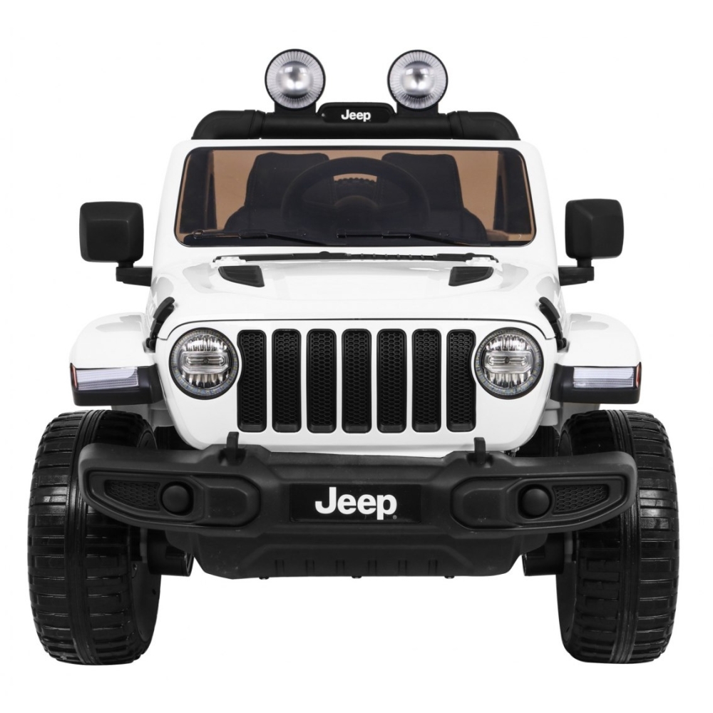 Jeep Wrangler Rubicon na akumulator dla dzieci Biały + Pilot