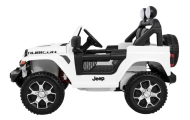 Elektromobilis Jeep Wrangler Rubicon, White-Elektromobiliai vaikams, Visureigiai-e-vaikas