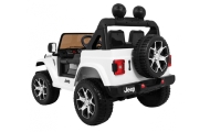Jeep Wrangler Rubicon na akumulator dla dzieci Biały + Pilot