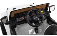 Elektromobilis Jeep Wrangler Rubicon, White-Elektromobiliai vaikams, Visureigiai-e-vaikas