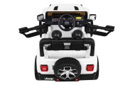 Elektromobilis Jeep Wrangler Rubicon, White-Elektromobiliai vaikams, Visureigiai-e-vaikas