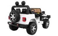 Jeep Wrangler Rubicon na akumulator dla dzieci Biały + Pilot