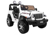 Jeep Wrangler Rubicon na akumulator dla dzieci Biały + Pilot