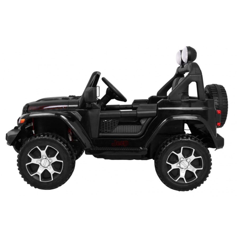 Elektromobilis Jeep Wrangler Rubicon, Black-Elektromobiliai vaikams, Visureigiai-e-vaikas