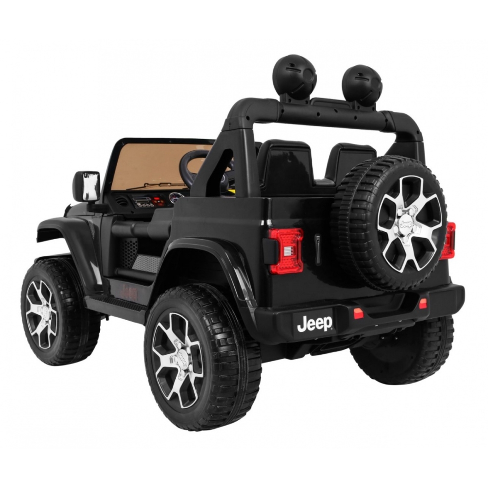 Elektromobilis Jeep Wrangler Rubicon, Black-Elektromobiliai vaikams, Visureigiai-e-vaikas