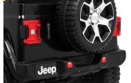 Jeep Wrangler Rubicon na akumulator dla dzieci Czarny + Pilot + Radio MP3 LED + Koła EVA
