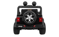 Jeep Wrangler Rubicon na akumulator dla dzieci Czarny + Pilot + Radio MP3 LED + Koła EVA