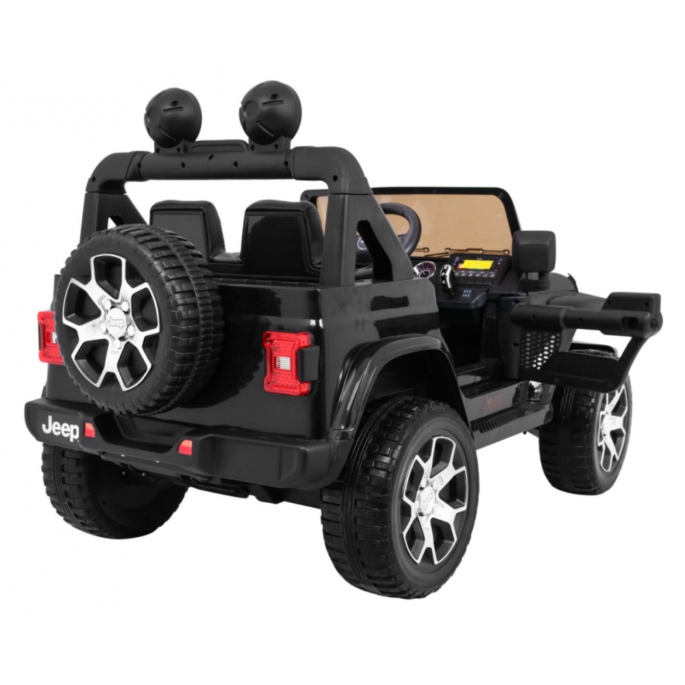 Elektromobilis Jeep Wrangler Rubicon, Black-Elektromobiliai vaikams, Visureigiai-e-vaikas