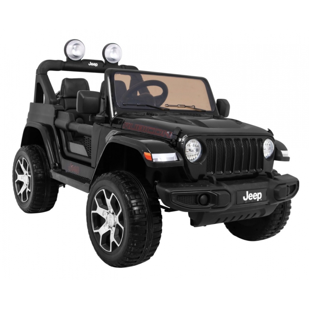Elektromobilis Jeep Wrangler Rubicon, Black-Elektromobiliai vaikams, Visureigiai-e-vaikas