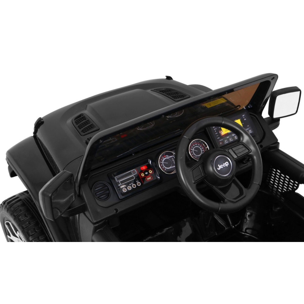 Elektromobilis Jeep Wrangler Rubicon, Black-Elektromobiliai vaikams, Visureigiai-e-vaikas