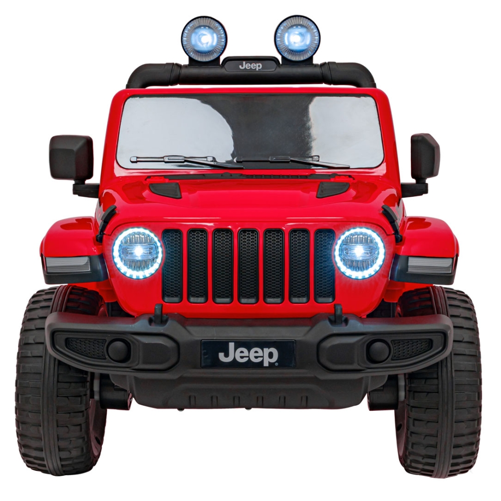 Elektromobilis Jeep Wrangler Rubicon, Red-Elektromobiliai vaikams, Visureigiai-e-vaikas
