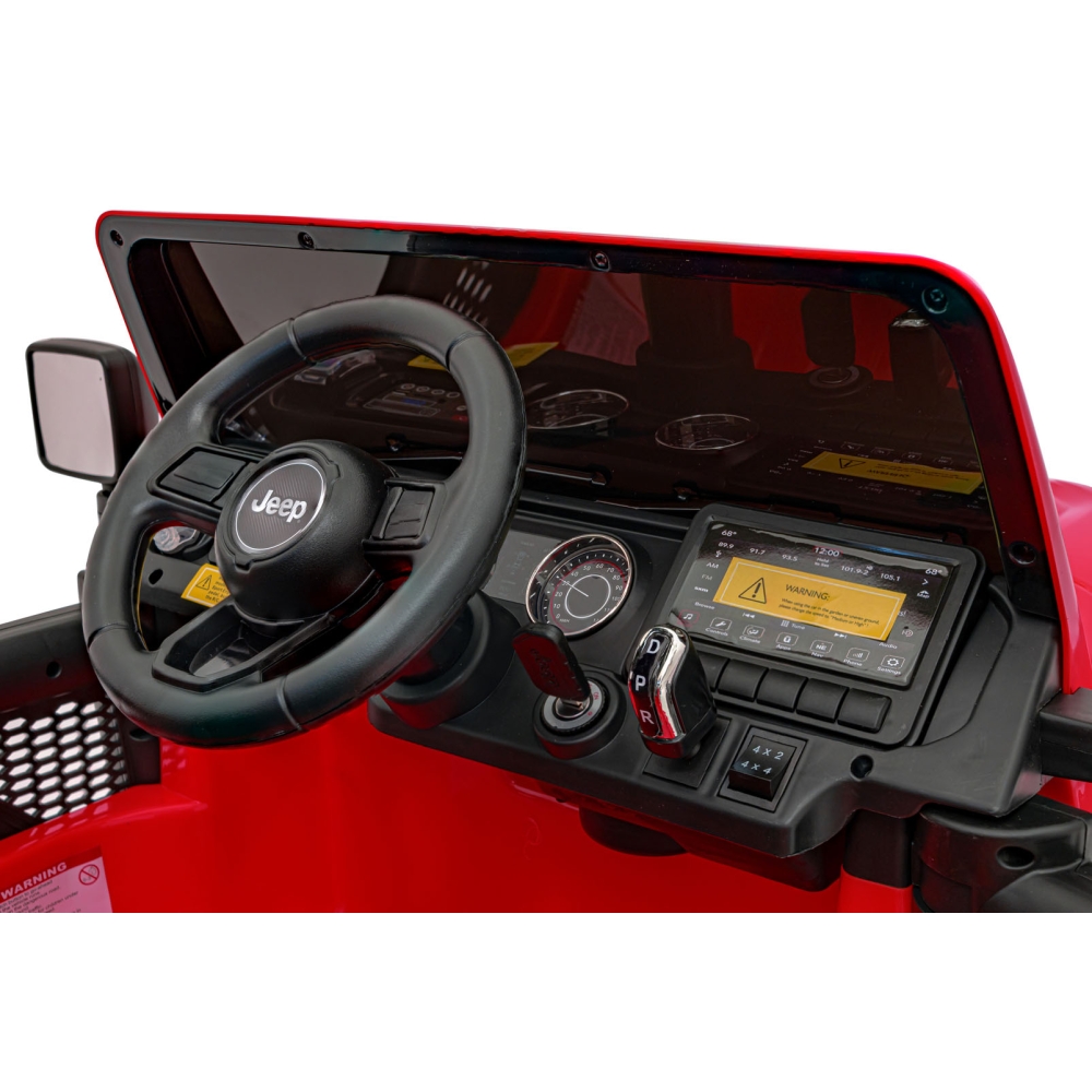 Elektromobilis Jeep Wrangler Rubicon, Red-Elektromobiliai vaikams, Visureigiai-e-vaikas